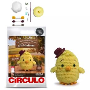 Kit Amigurimi Fazendinha-Cor Pintinho Kit Amigurimi Fazendinha-Cor Pintinho