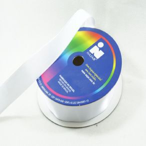 Fita Cetim Najar N.5 Poliester 01 Bco 50Mt Fita Cetim Najar N.5 Poliester 01 Bco 50Mt