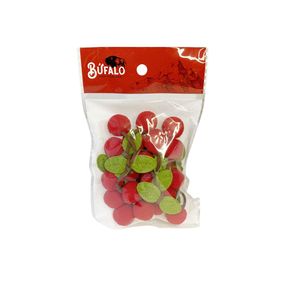 Decoracao em Pompom C/10 Pcs Vermelho Decoracao em Pompom C/10 Pcs Vermelho