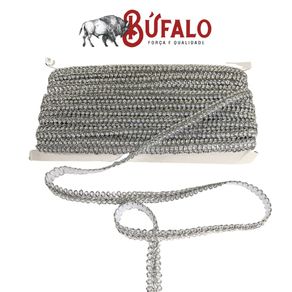 Galao 10Mm 20Mt Branco Prata Galao 10Mm 20Mt Branco Prata