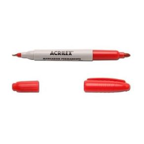 Marcador Permanente P.Dupla Verm Und Marcador Permanente P.Dupla Verm Und