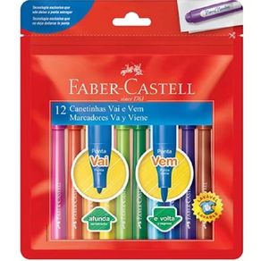 Canetinha Vai e Vem (Bl) 12 Cores (150112Vvzf) Canetinha Vai e Vem (Bl) 12 Cores (150112Vvzf)