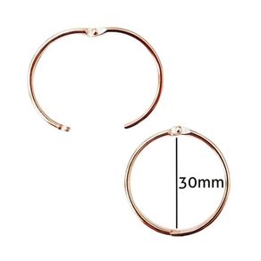 Argola Articulada 30 Ouro 10Und Luli