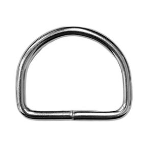 Meia Argola 25Mm Niquel 10Und