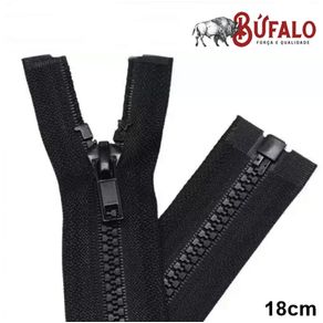 Fechos Ecler 18Cm Preto Destc Trator C/1