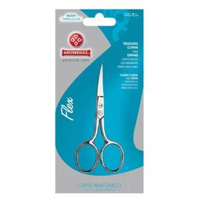 Tesoura Unha Flex Curva Fina 9Cm Bc-327