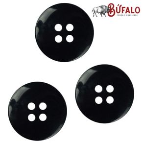 Botao 4 Furos Tam.30 C/144Und Preto (Mod 2)