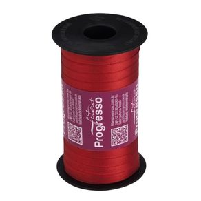 Fita Cetim Progresso N.1 1354 Vermelho Tomate 100Mt