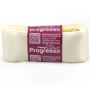 Fita Cetim Progresso N.9 311 Champagne 10Mt Fita Cetim Progresso N.9 311 Champagne 10Mt