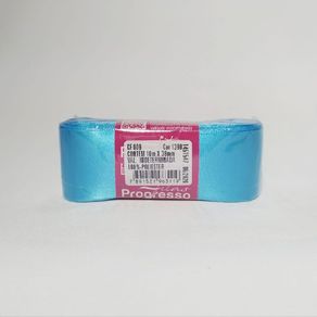 Fita Cetim Progresso N.9 1390 Azul Medio 10Mt