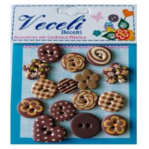 Kits C/Botoes Kt100114 Kit Marrom