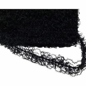 Renda Frufru Preto 10Mt