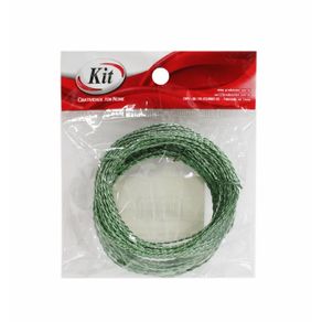 Arame Trancado 0.80Mm Verde C/5Mt C/2Und
