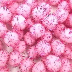 Pompom C/Lurex Ro.171081 1.5Cm Rosa 080 C/100Und