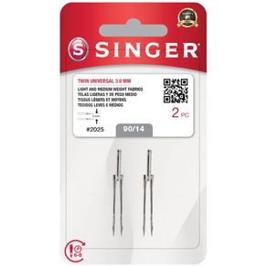 Agulha Mq.Cost.Dom.2025-14 Dupla 3Mm C/2Und