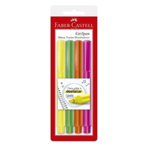 Caneta Marca Texto 4 Cores Bl (Mt/Eszf)