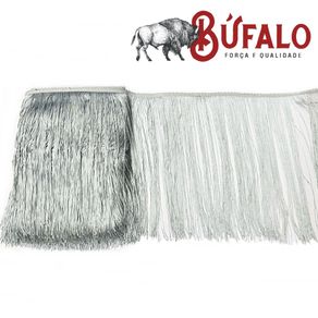 Franja Decorativa de 30 Cm Larg 10Mt Prata