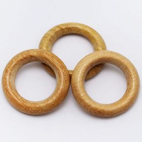 Argola de Madeira Tam 2 C/25Und Cerejei Argola de Madeira Tam 2 C/25Und Cerejei