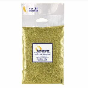 Glitter Poli Met 100G 021 Ouro Claro