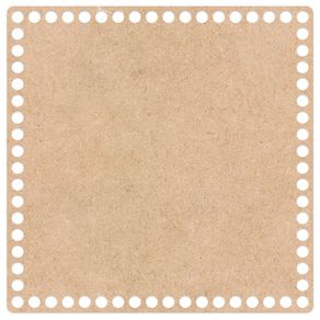 Base Croche 3Mm Quadrada 20Cm Und