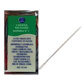 Agulha Darning Aco Niq N.9 Ct C/20Und