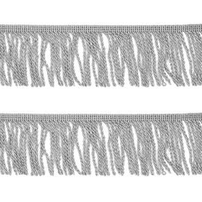 Franja Trancada 5Cm Prata 5Mt Nybc