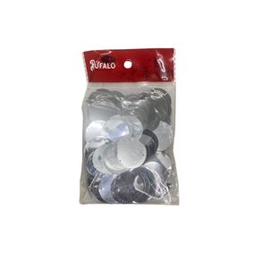 Lantejoulas 3Cm C/50Gr Prata