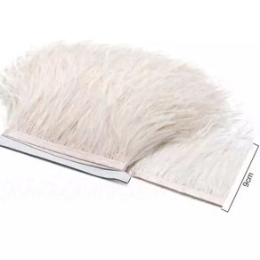 Pluma 8Cm Ro 171053 Marfim Mt