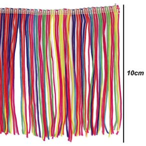 Franja 10Cm Cor Mult 10Mt Franja 10Cm Cor Mult 10Mt