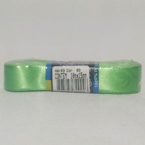 Fita Cetim Najar N.3 Poliester 83 Menta 10Mt Fita Cetim Najar N.3 Poliester 83 Menta 10Mt