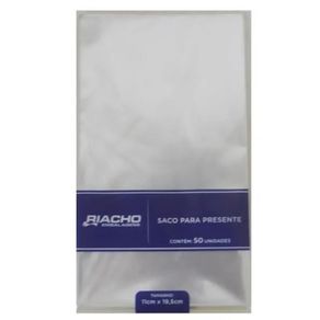 Saco Transparente Liso 11X19,5 C/50Und