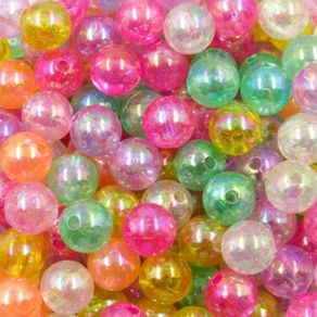 Bola Transl Irisada 8Mm Colorido Claro 503 50G