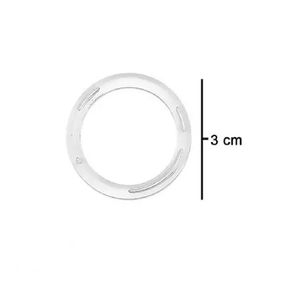 Argola 30 Transp C/72Pcs