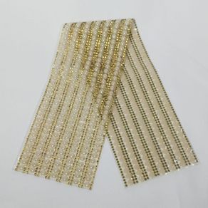 Manta Strass 7X40cm Und (Mt33-40 Ouro/147)