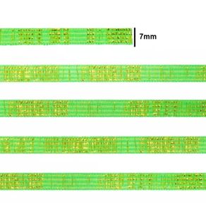 Elastico Crochet 7Mm Verde Cit/Ouro Elastico Crochet 7Mm Verde Cit/Ouro