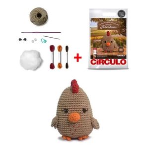 Kit Amigurimi Fazendinha-Cor Galinha Kit Amigurimi Fazendinha-Cor Galinha