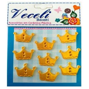 Kits C/Botoes Coroa Dourada B62