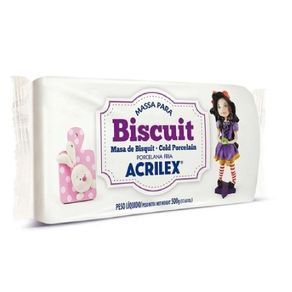 Massa para Biscuit 519 Branco 500G Massa para Biscuit 519 Branco 500G