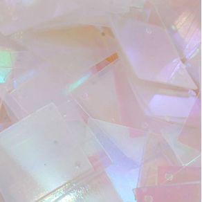 Paete Quad 20Mm C/Furo 001 Cristal Tsp C/50G