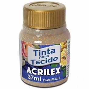 Tinta Tecido Glitter 37Ml N.201 Ouro Tinta Tecido Glitter 37Ml N.201 Ouro