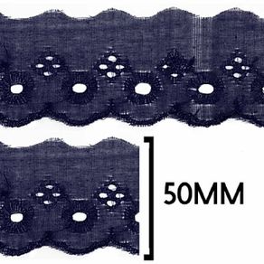 Bordado Ingles Ctb 5Cm 134 Az Marinho 318 13,70M Bordado Ingles Ctb 5Cm 134 Az Marinho 318 13,70M