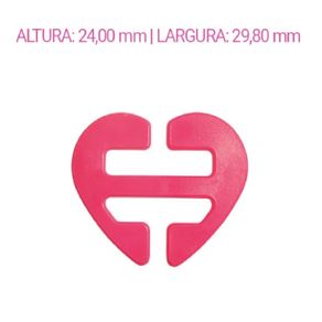 Clip Coracao (Pom) Pct C/3