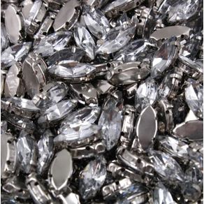 Chaton Engramp Navete 6X12mm Niq 074 C/10Und Chaton Engramp Navete 6X12mm Niq 074 C/10Und