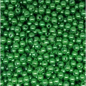 Perola com Furo 5Mm Verde Esc 50G Perola com Furo 5Mm Verde Esc 50G