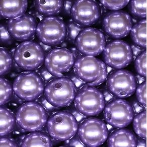 Perola com Furo 12Mm Roxo Cl 50G Perola com Furo 12Mm Roxo Cl 50G