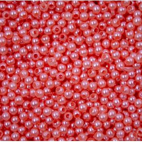 Perola com Furo 3Mm Coral 50G