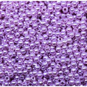 Perola com Furo 3Mm Lilas 50G