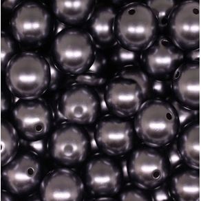 Perola com Furo 16Mm Cinza 50G