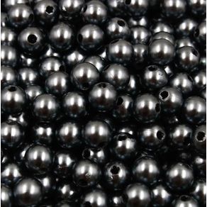 Perola com Furo 8Mm Cinza 50G Perola com Furo 8Mm Cinza 50G