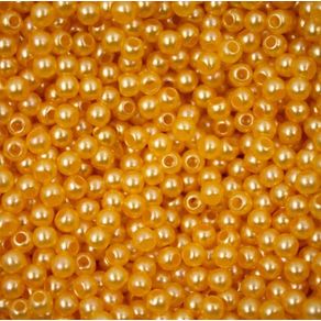 Perola com Furo 3Mm Dourado 50G